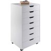 Modern Scandinavian Style 7-Drawer Storage Cabinet Chest in White Finish - Image 5