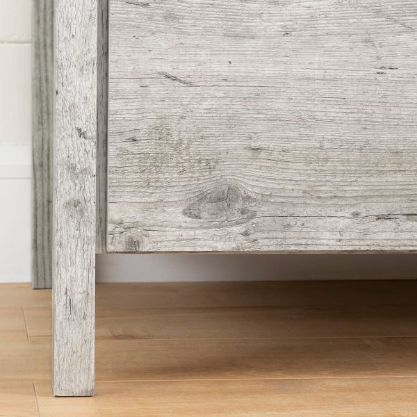 Modern Washed Pine 6 Drawer Double Dresser - Image 3
