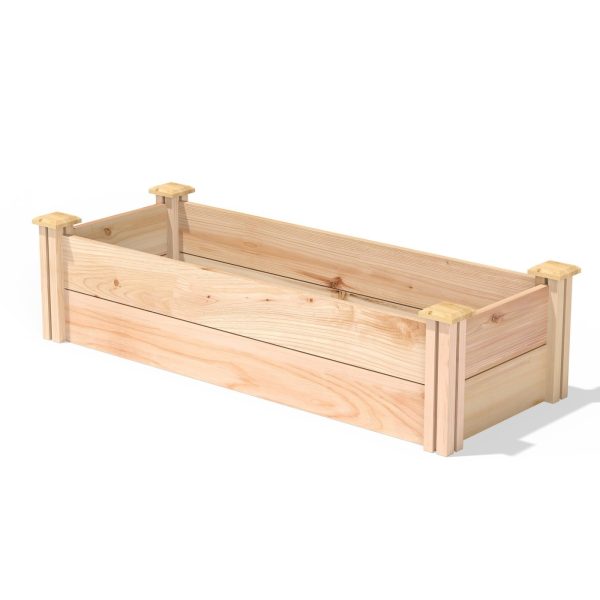48 in x 16 in Premium Cedar Wood Raised Garden Bed - Made in USA - Image 4
