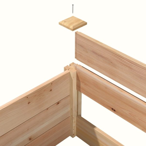 16 in x 48 in Low Profile Cedar Raised Garden Bed - Made In USA - Image 5