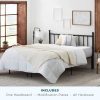 King size Traditional Farmhouse Headboard in Matte Black Metal Finish - Image 4