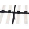 King size Contemporary Faux Leather Platform Bed with 50-in Tall Headboard - Image 4