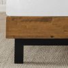 Rustic FarmHome Low Profile Pine Slatted Platform Bed in King - Image 4