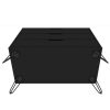 Modern Scandinavian Style Bedroom 3-Drawer Dresser in Black Wood Finish - Image 3