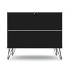 Modern Scandinavian Style Bedroom 3-Drawer Dresser in Black Wood Finish - Image 4