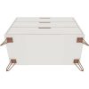 Modern Bedroom Scandinavian Style 3-Drawer Dresser in Off-White Natural Finish - Image 5