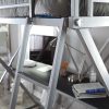 Modern Bunk Bed style Twin Loft Bed with Desk in Silver Metal Finish - Image 2