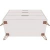 Modern Scandinavian Style Bedroom 3-Drawer Dresser in Off-White Finish - Image 4
