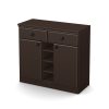 Console Table Sideboard with Storage Drawers in Chocolate - Image 2