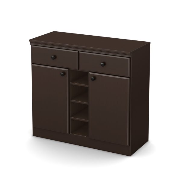 Console Table Sideboard with Storage Drawers in Chocolate - Image 2