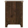 Farmhouse 1-Drawer Bedroom Nightstand with Open Shelf in Rustic Pine Finish - Image 3
