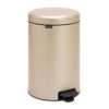 Stainless Steel 3-Gallon Kitchen Trash Can with Step-on Lid in Champagne Gold - Image 2