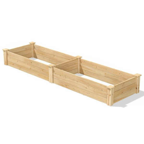 Pine Wood 2-Ft x 8-Ft Outdoor Raised Garden Bed Planter Frame - Made in USA - Image 2