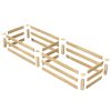 Pine Wood 2-Ft x 8-Ft Outdoor Raised Garden Bed Planter Frame - Made in USA - Image 3