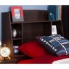 Twin size Bookcase Storage Headboard in Espresso Wood Finish - Image 2