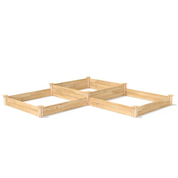 Farmhouse Pine Wood Raised Garden Bed 4 ft x 12 ft - Made in USA - Image 2