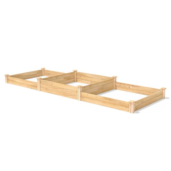 Farmhouse Pine Wood Raised Garden Bed 4 ft x 12 ft - Made in USA - Image 3