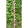 Pure Copper 8.5 Ft Rain Chain with 17 Bell Cups - Image 2