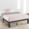 Queen size Metal Platform Bed Frame with 3.86 inch Wide Heavy Duty Steel Slats - Image 2