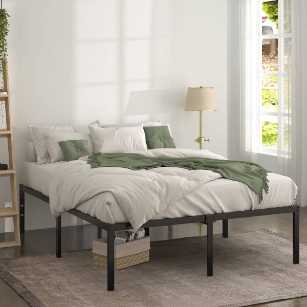 Queen 18-inch Metal Platform Bed Frame with Under-Bed Storage Space - Image 2
