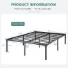 Queen 18-inch Metal Platform Bed Frame with Under-Bed Storage Space - Image 4