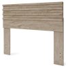 Queen size Farmhouse Headboard in Rustic Natural Wood Finish - Image 2