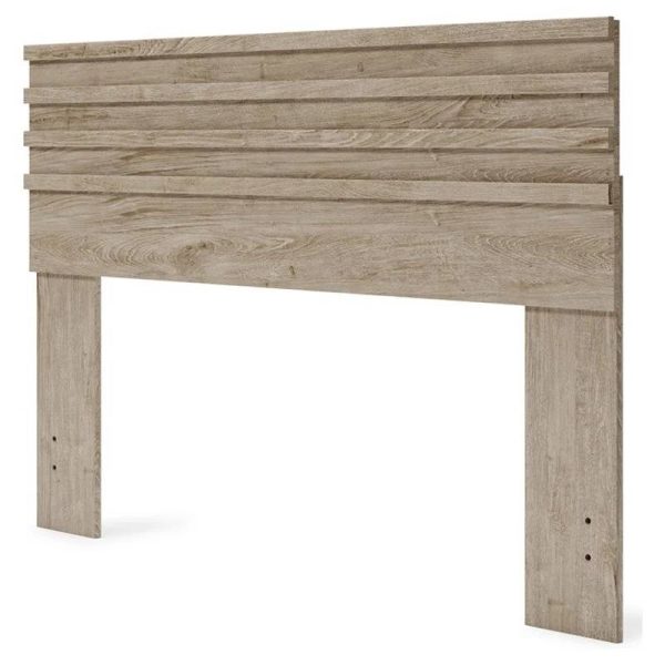 Queen size Farmhouse Headboard in Rustic Natural Wood Finish - Image 2