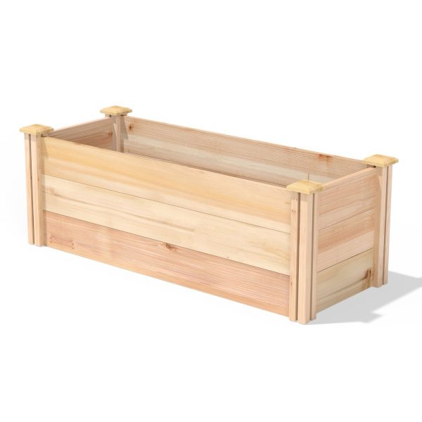 48 in x 16 Premium Cedar Wood Raised Garden Bed - Made in USA - Image 2