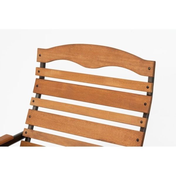 Modern FarmHome 3 Piece Glider Chairs Set with Side Table - Image 2