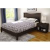 Full size Contemporary Headboard in Chocolate Brown Wood Finish - Image 2