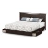 King size European Inspired Headboard in Chocolate Finish - Image 2