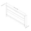 King size European Inspired Headboard in Chocolate Finish - Image 4