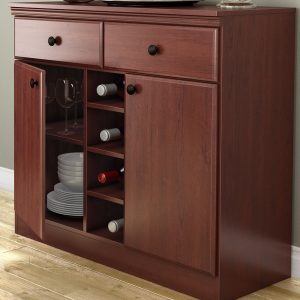 Dining Room Buffet Sideboard Console Table in Cherry Wood Finish