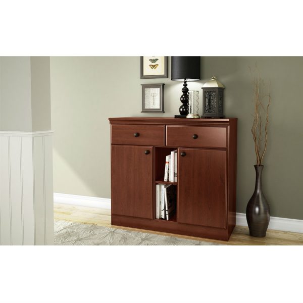 Dining Room Buffet Sideboard Console Table in Cherry Wood Finish - Image 3