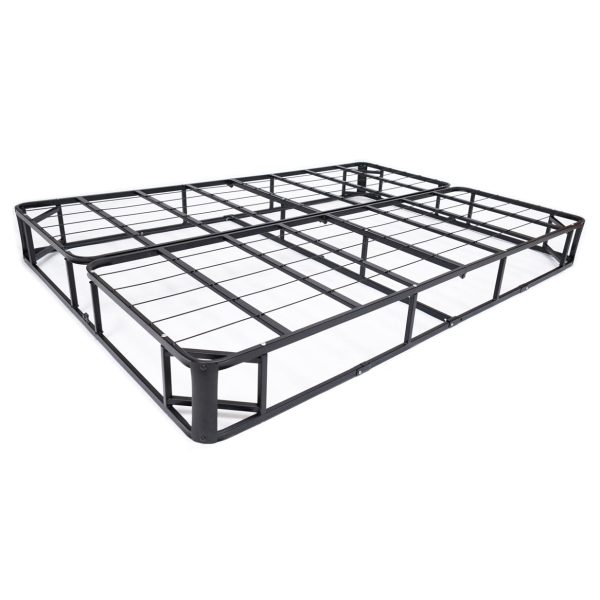 Full size Metal Boxspring Mattress Foundation with Jacquard Cover - Image 3