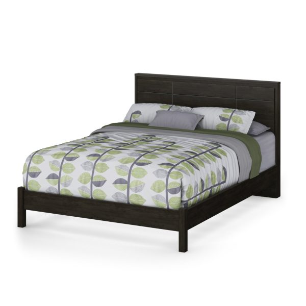 Queen size Contemporary Headboard in Ebony Wood Finish - Image 2