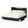 King size Modern Headboard in Black Wood Finish - Image 2