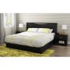 King size Modern Headboard in Black Wood Finish - Image 3
