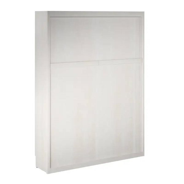 Full size Murphy Bed Space Saving Wall Bed Frame in Ivory Oak Finish - Image 2