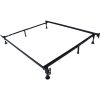 6-Leg Adjustable 2-in-1 Twin / Full Size Metal Bed Frame - Image 2