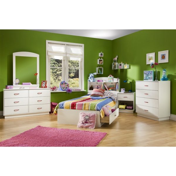 White 4-Drawer Chest with Interchangeable Handles - Image 4