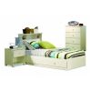 White Twin Size Mates Platform Bed with 2 Drawers - Image 4