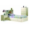 White Twin Size Mates Platform Bed with 2 Drawers - Image 5
