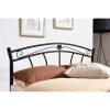 Twin size Stylish Black Metal Platform Bed Frame with Headboard and Footboard - Image 3