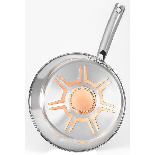 12-Piece Stainless Steel Cookware Set with Copper Bottom - Image 4