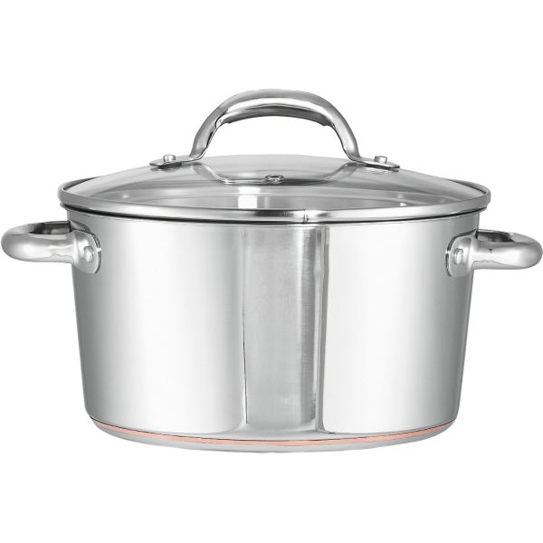 12-Piece Stainless Steel Cookware Set with Copper Bottom - Image 5