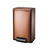 Stainless Steel 13-Gallon Kitchen Trash Can with Step Lid in Copper Bronze - Image 2