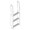 Twin over Twin Bunk Bed with Drawers in Natural Wood Finish - Image 3