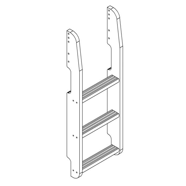 Twin over Twin Bunk Bed with Drawers in Natural Wood Finish - Image 3
