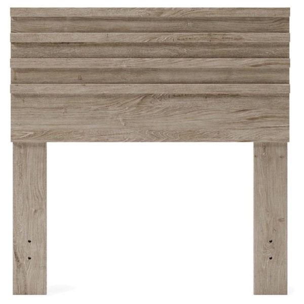 Twin size Farmhouse Hedboard in Rustic Natural Wood Finish - Image 2